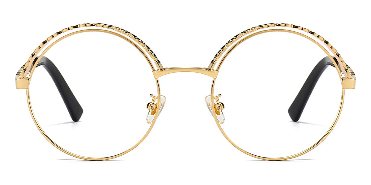 Gold - Round Glasses - Poppy