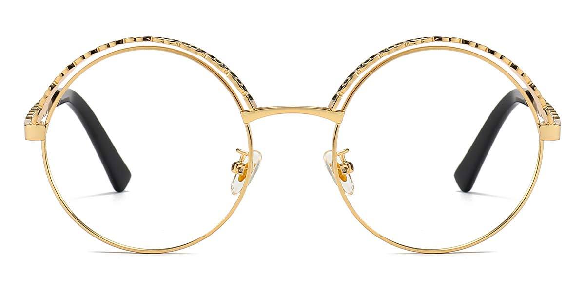 Gold Poppy - Round Glasses