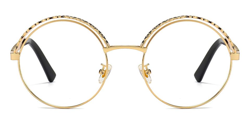 Gold Poppy - Round Glasses