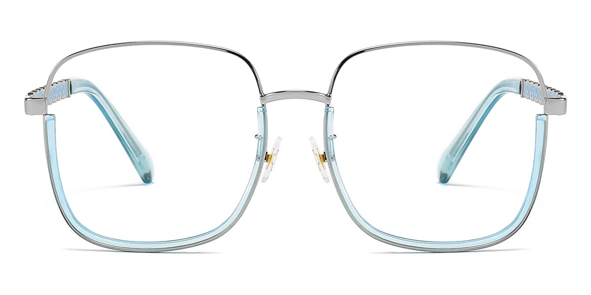 Blue - Square Glasses - Callan