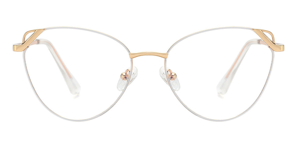 White Elijah - Cat Eye Glasses