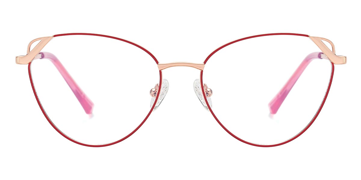 Red - Cat eye Glasses - Elijah