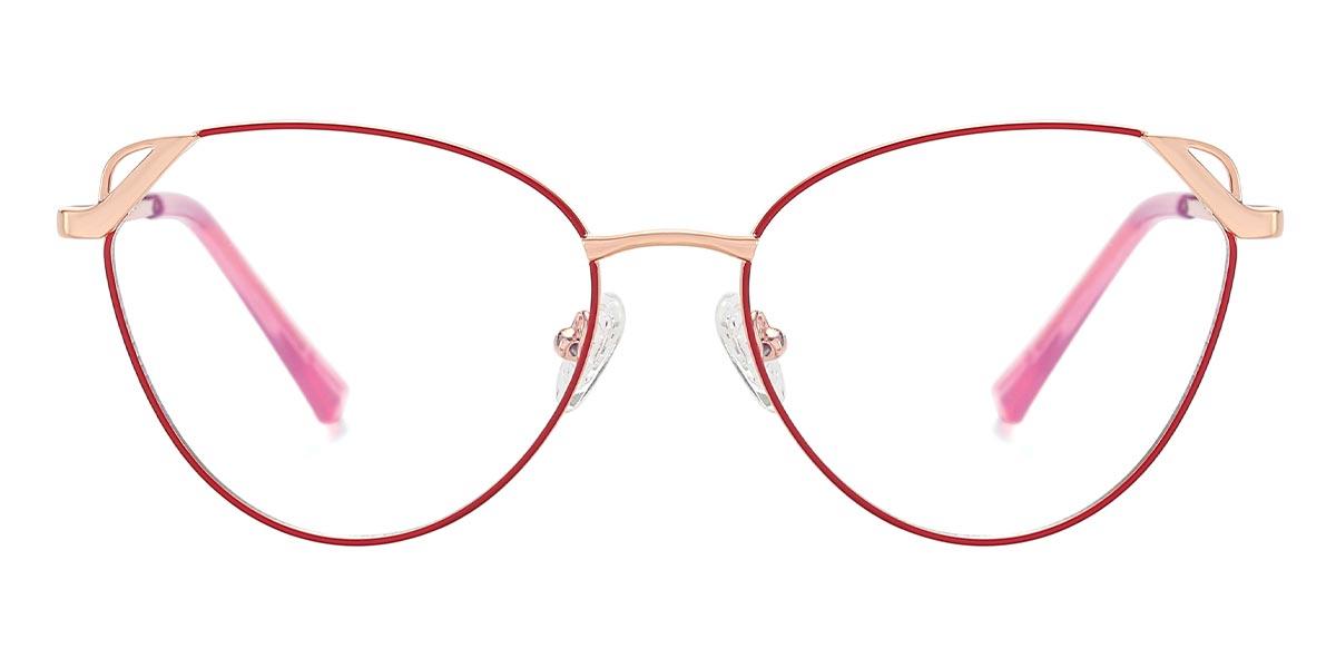 Red Elijah - Cat Eye Glasses