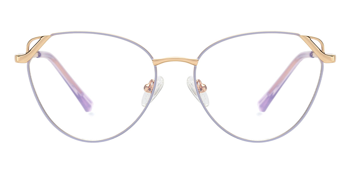 Purple - Cat eye Glasses - Elijah