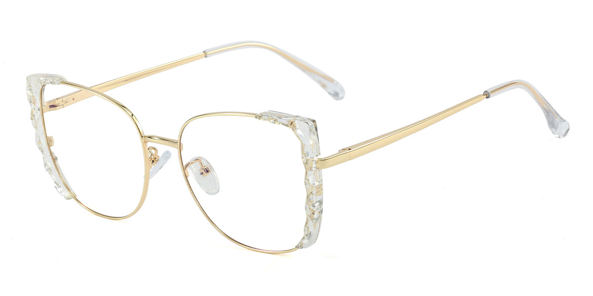 Clear - Rectangle Glasses - Corbin