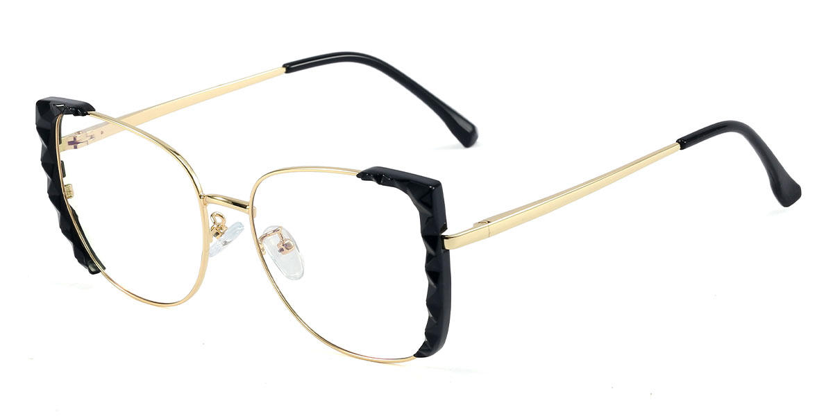 Black Corbin - Rectangle Glasses
