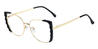 Black Corbin - Rectangle Glasses