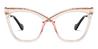 Light Pink Azalea - Cat Eye Glasses