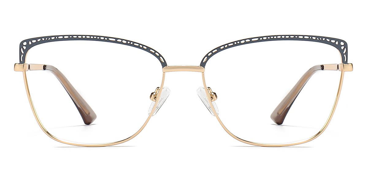 Grey - Rectangle Glasses - William
