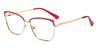 Gold Red William - Rectangle Glasses
