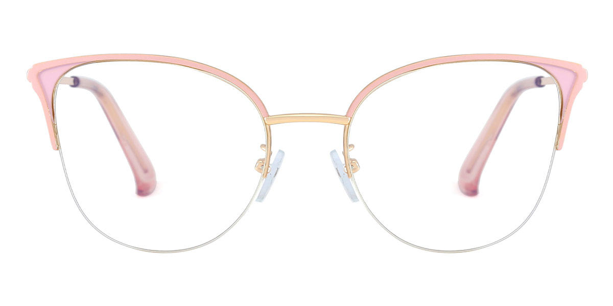 Gold Pink Sebastian - Cat Eye Glasses