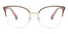 Gold Brown Sebastian - Cat Eye Glasses