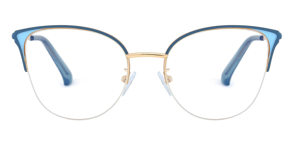 Blue - Cat eye Glasses - Sebastian