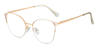 Gold White Sebastian - Cat Eye Glasses