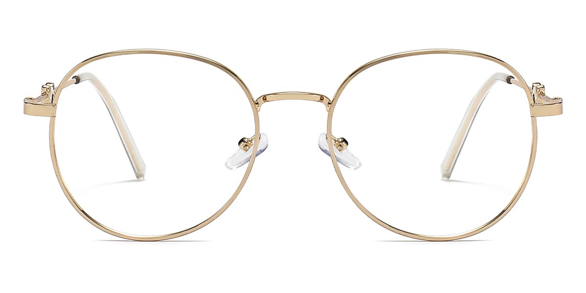 Gold - Round Glasses - Imani