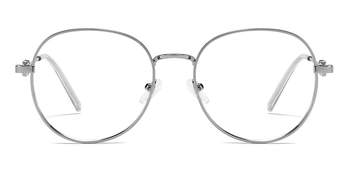 Silver Imani - Round Glasses