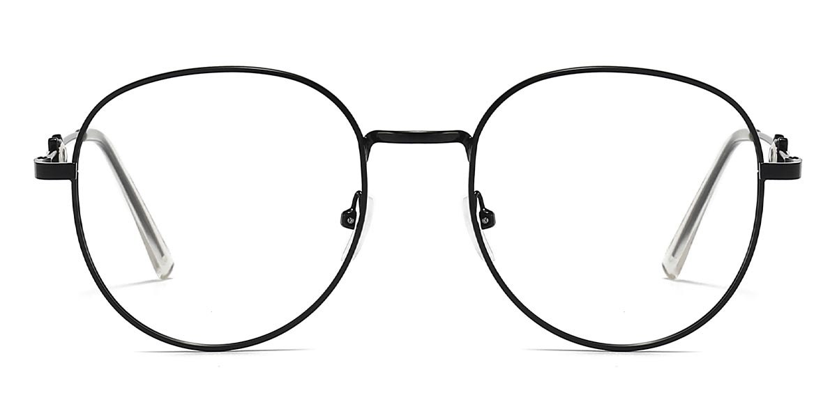 Black - Round Glasses - Imani
