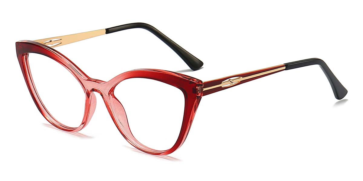 Red Abir - Cat Eye Glasses