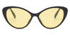 Black Yellow Hadi - Cat Eye Sunglasses