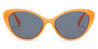 Transparent Orange Grey Hadi - Cat Eye Sunglasses
