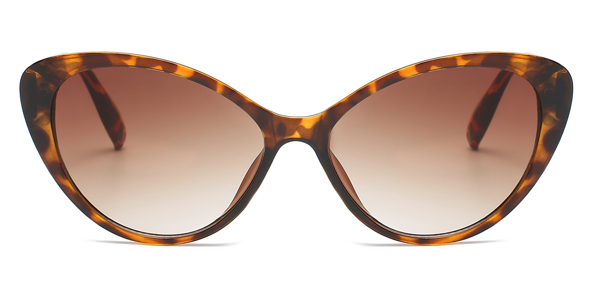 Tortoiseshell Gradual Brown - Cat eye Sunglasses - Hadi