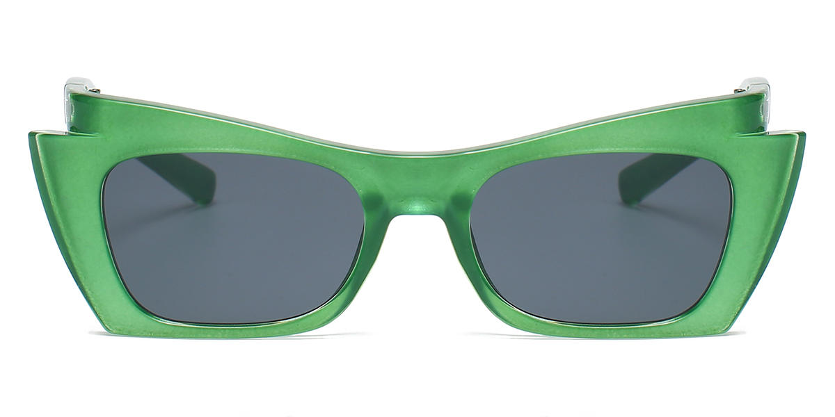 Green Grey True - Cat Eye Sunglasses