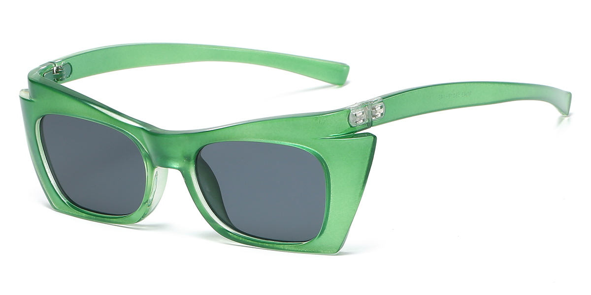 Green Grey - Cat eye Sunglasses - True