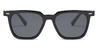 Black Grey Jojo - Square Sunglasses