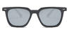 Black Silver Mirror Jojo - Square Sunglasses