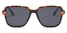 Tortoiseshell Grey Gary - Square Sunglasses