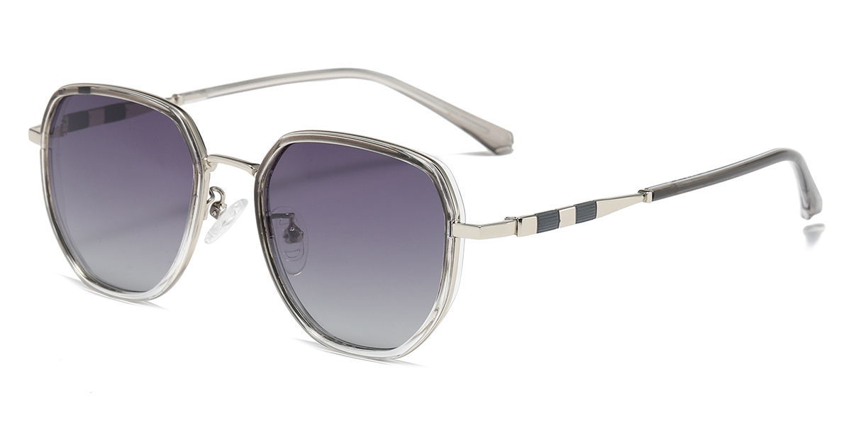 Grey Grey - Oval Sunglasses - Sky