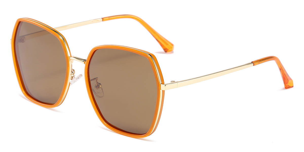 Orange Tawny - Square Sunglasses - Rylen