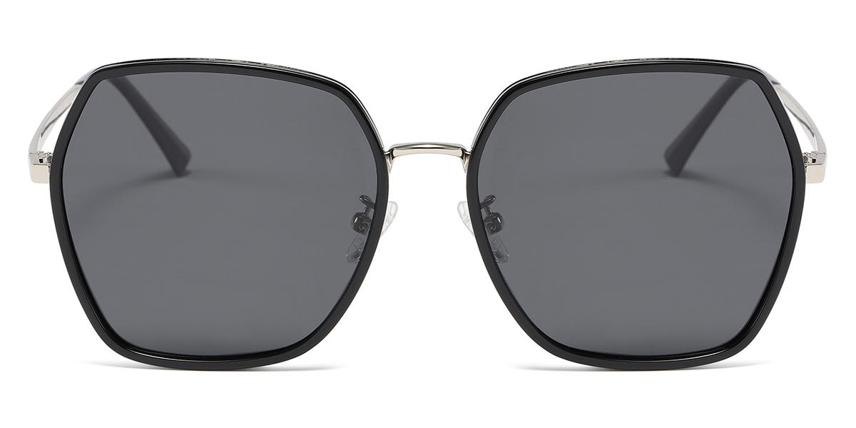 Black Grey Rylen - Square Sunglasses