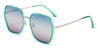 Green Blue purple Rylen - Square Sunglasses