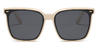 Milky White Grey Aldo - Square Sunglasses