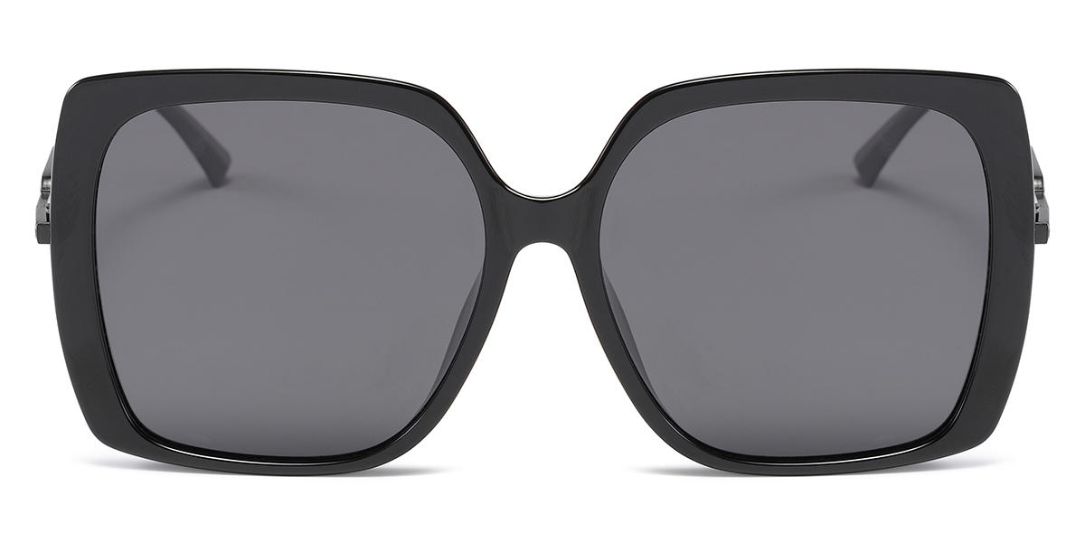 Black Grey Vivi - Square Sunglasses