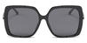 Black Grey Vivi - Square Sunglasses