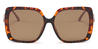 Tortoiseshell Tawny Vivi - Square Sunglasses