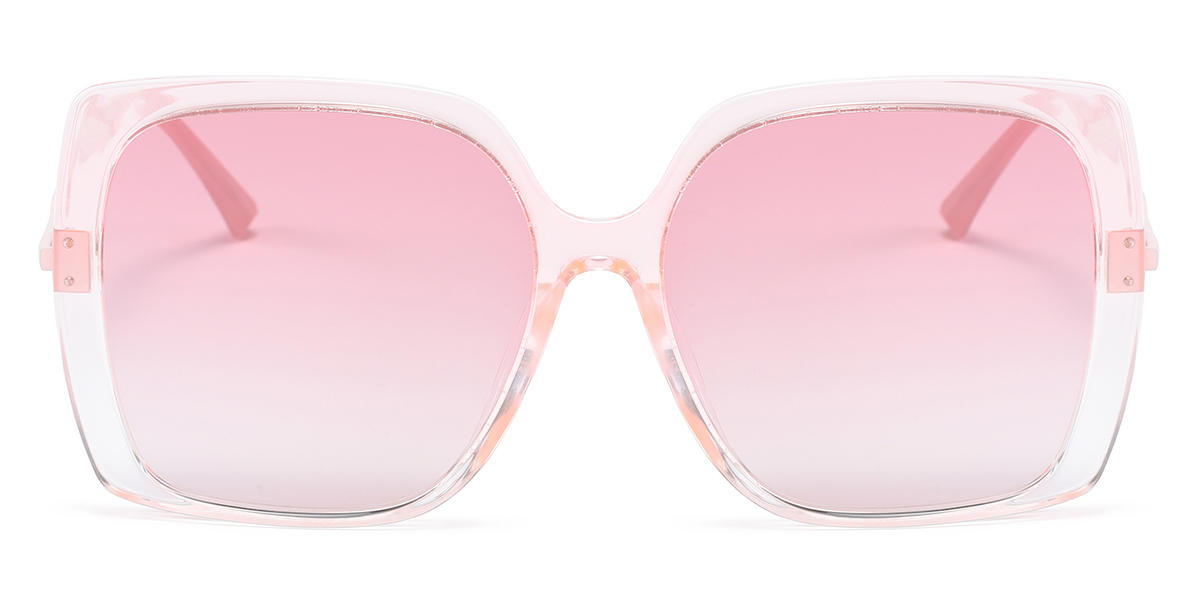 Pink Gradual Pink Vivi - Square Sunglasses