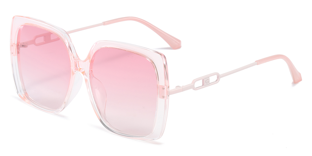 Pink Gradual Pink - Square Sunglasses - Vivi