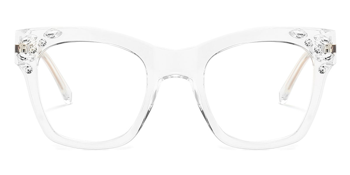 Clear - Square Glasses - Byron