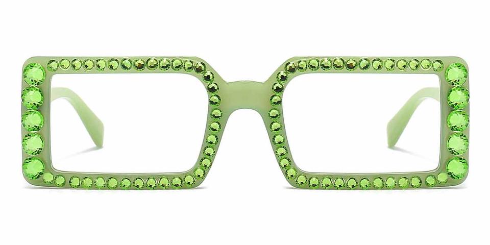 Green Green Diamond Michael - Rectangle Glasses