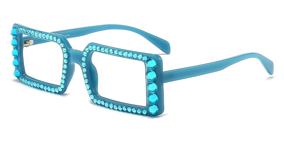 Blue Diamond - Rectangle Glasses - Michael
