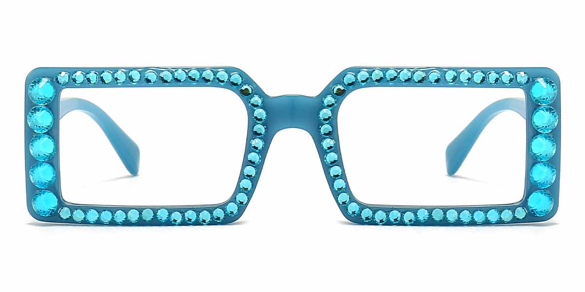 Blue Diamond - Rectangle Glasses - Michael
