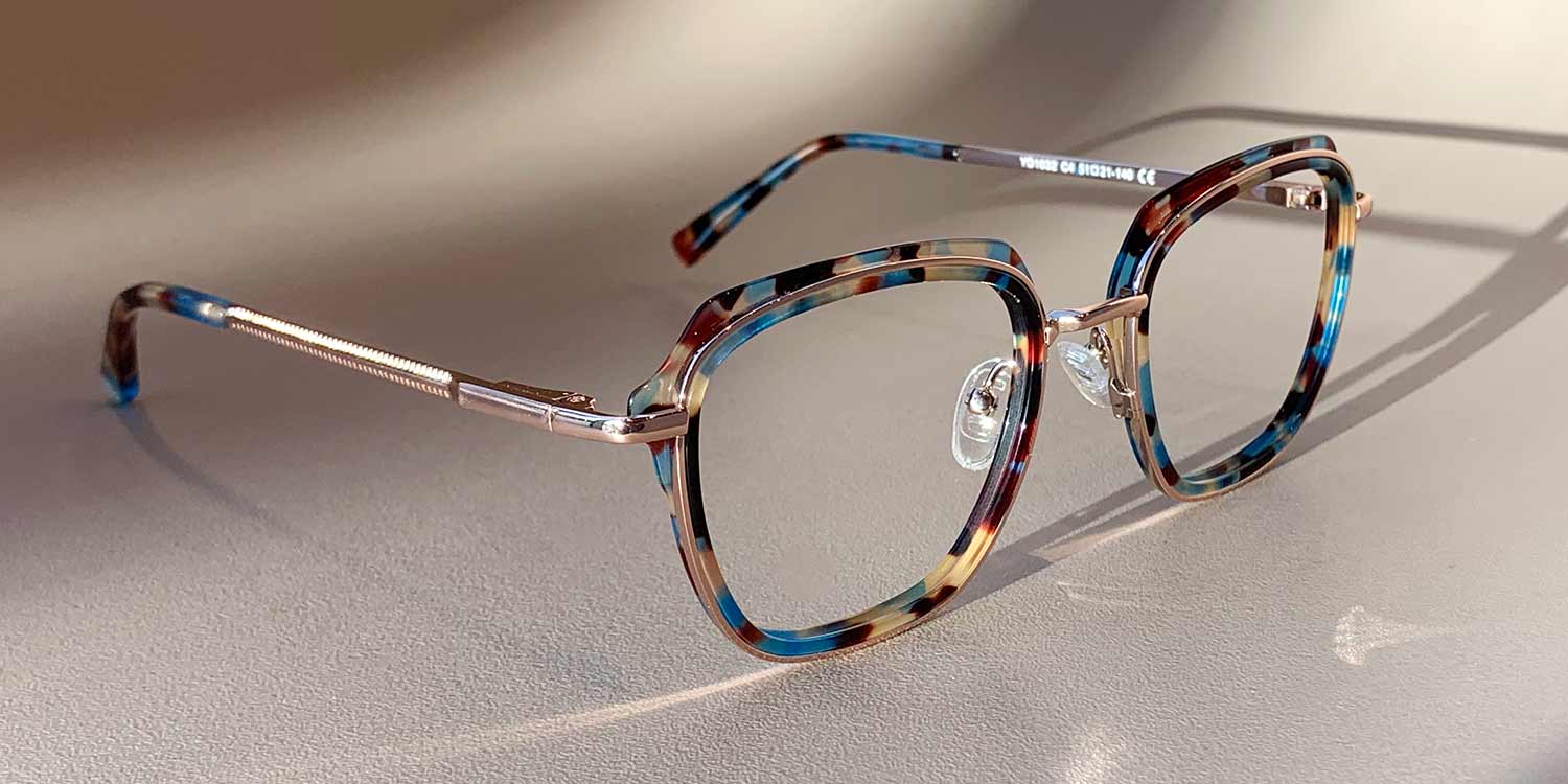 Camo - Square Glasses - Melusine