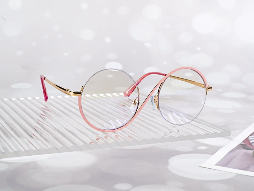 Nevaeh - Round Pink Glasses For Women | Lensmart Online