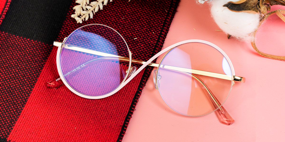 Pink - Round Glasses - Nevaeh