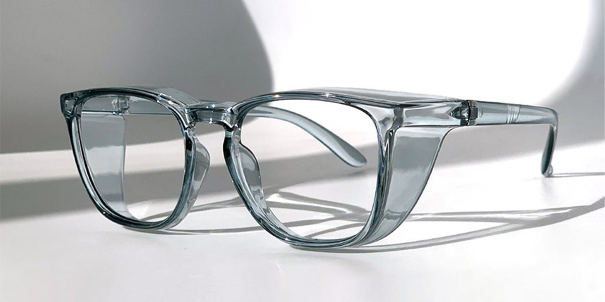 Blue - Square Glasses - Hanita