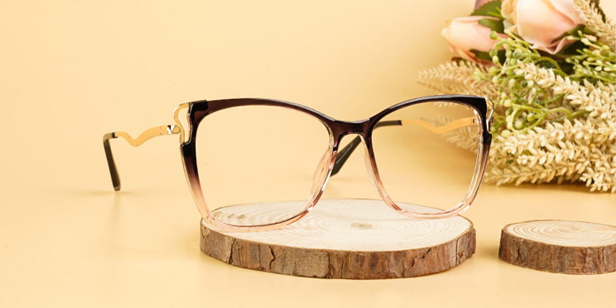 Gradient Purple Aphra - Cat Eye Glasses