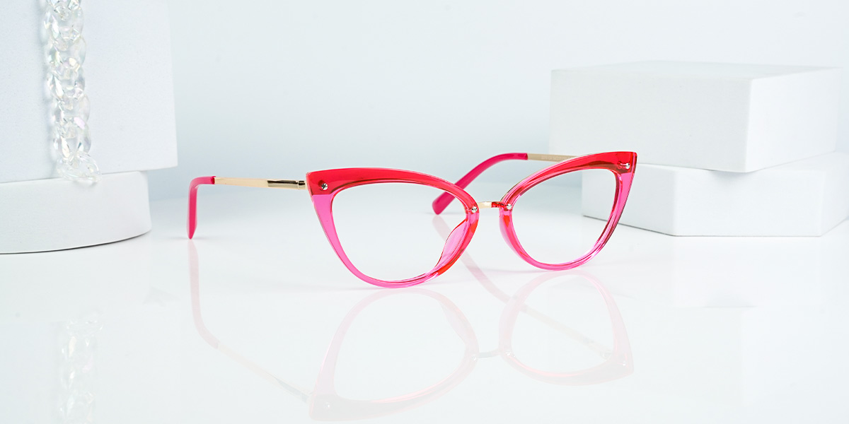 Pink Caia - Cat eye Glasses